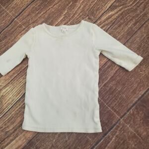 Lil Legs off white ribbed top sz 3T